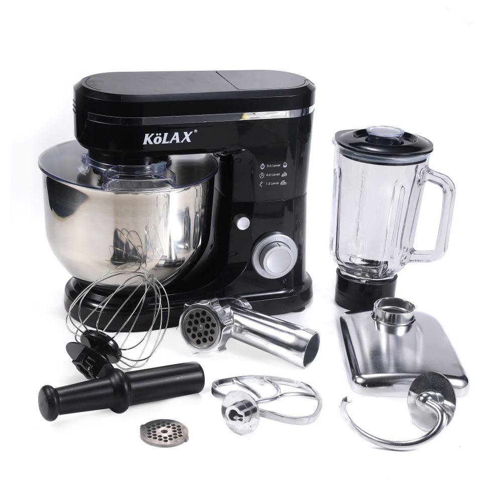 5-in-1 Multifunctional Stand Mixer,6.8L 1500W, 6-Speed Tilt-head