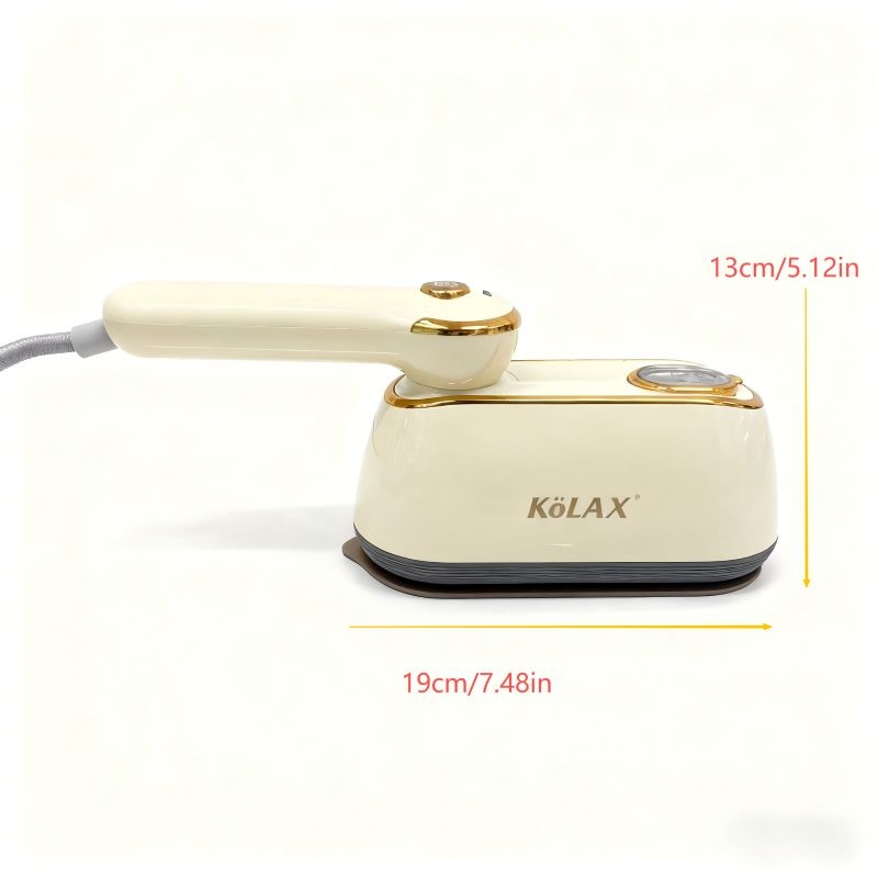 KOLAX Travel Steamer for Clothes Portable Rotary Garment Iron 1200W Small Travel Steam Iron for Home, Dorm, College, 120ml Water Tank, Foldable Wrinkle Remover