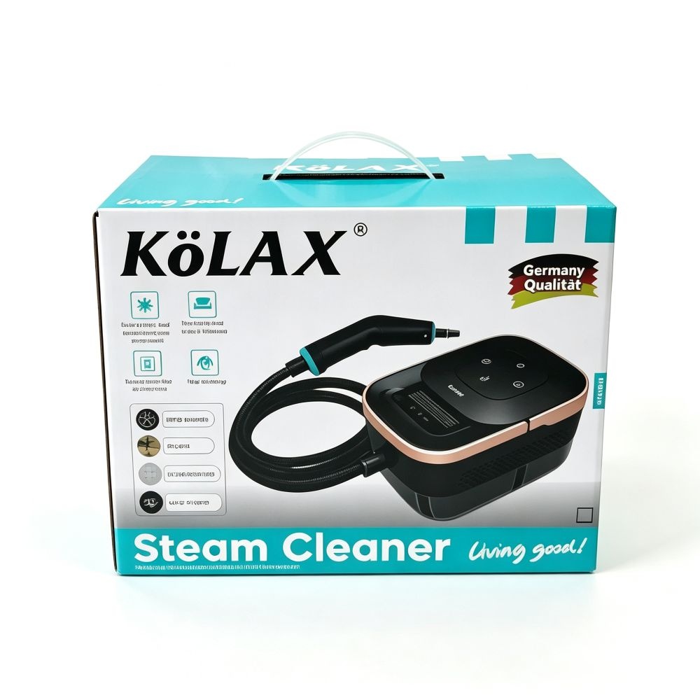 KOLAX Steam Cleaner, 6 Steam Levels, 1.2L & 11 Pieces Accessories, 1500W/4 Bar,High-Temperature Steam Cleaner for Home, Steamer for cleaning Car, Tile, Floor