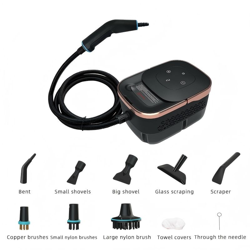 KOLAX Steam Cleaner, 6 Steam Levels, 1.2L & 11 Pieces Accessories, 1500W/4 Bar,High-Temperature Steam Cleaner for Home, Steamer for cleaning Car, Tile, Floor