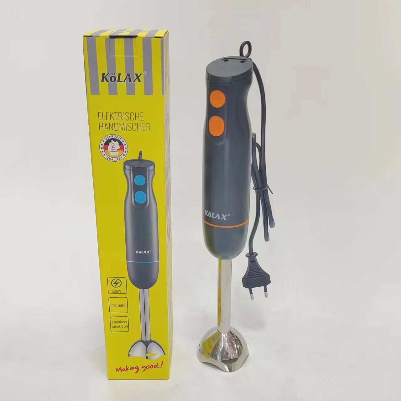 Kitchen Hand Juice Blender Electric Hand Blender with turbo 300w