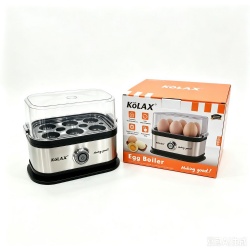 200Watt Egg Cooker - 6 Egg Capacity, Rapid Cook Time, Auto Shut Off, with Tray, Measuring Cup, and Lid, Stainless Steel