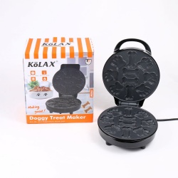 Nostalgia KOLAX Dog Treats Maker for Homemade Puppy Treats, 4 Nonstick Bone and 6 cat's paw Shaped Molds on Dual Sided Cooking Surface