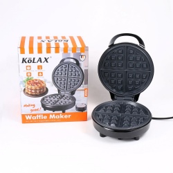 KOLAX  Waffle Maker with indicator, 900w,Electric Waffle Machine,  Non-Stick Grids, Round Waffle