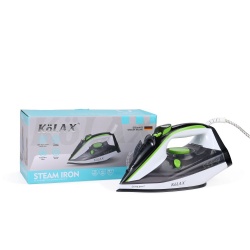 KOLAX Ceramic Soleplate Steam Iron for Clothes,Cotton,Wool, Silk,Linen, Nylon,2400 Watts Ironing, Garment Steamer, Powerful Steam