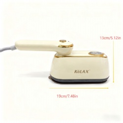 KOLAX Travel Steamer for Clothes Portable Rotary Garment Iron 1200W Small Travel Steam Iron for Home, Dorm, College, 120ml Water Tank, Foldable Wrinkle Remover