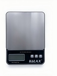 KOLAX Food Scale, Kitchen Scale with 1g Accuracy, 2 Units (g/oz), LCD, Stainless Steel Panel, Batteries Included