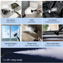 KOLAX Steam Cleaner, 6 Steam Levels, 1.2L & 11 Pieces Accessories, 1500W/4 Bar,High-Temperature Steam Cleaner for Home, Steamer for cleaning Car, Tile, Floor