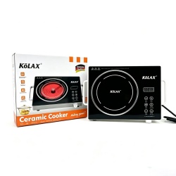 KOLAX Electric Cooktop Hot Plate, 2200W Electric Single Burner with  Timer, Adjustable Temperature for Countertop Cooking, Portable Stove Top Infrared Cooker, Compatible for All Cookwares