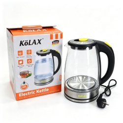 Electric Kettle 1850-2200W Tea Kettle, 2L Large Capacity,304 stainless steel with Auto Shut-Off and Boil-Dry Protection, with Blue Light,BPA-Free