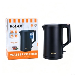 Electric Kettle, 304 Stainless Steel Interior, BPA-Free, Double Wall 1.7L Hot Water Boiler, 1500W Tea Kettle with Auto Shut-Off & Boil Dry Protection, LED Indicator