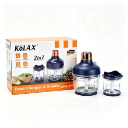 KOLAX Electric Food Processor, 2 Speeds Meat Grinder & Vegetable Chopper, Food Chopper with 2 Bowls (3LCup+0.5LCup)